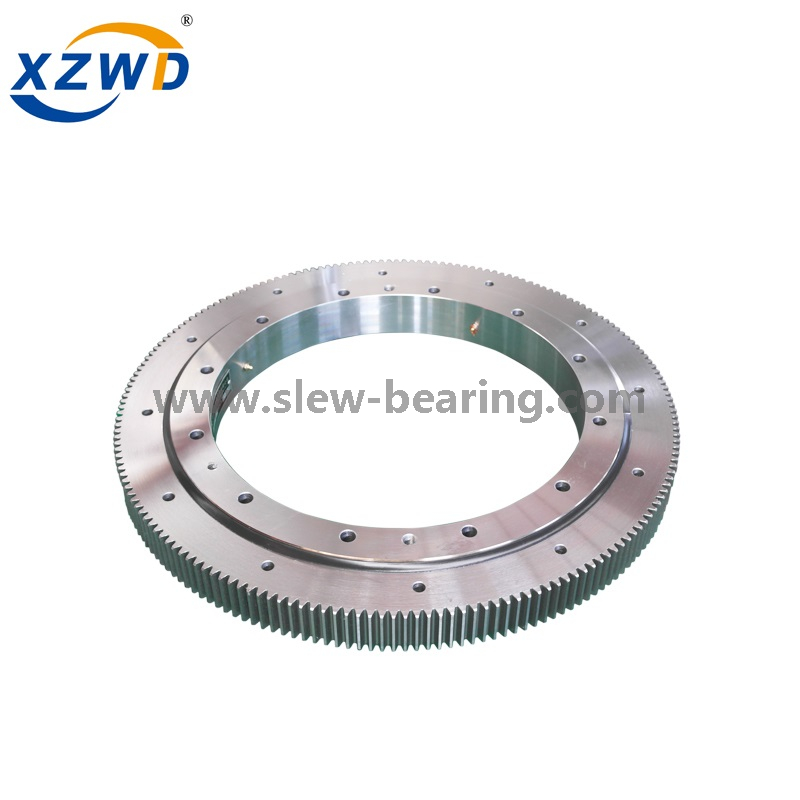 Xuzhou Wanda Slewing Bearing على نطاق واسع منطقة تطبيق صف واحد عبر حلقة المنحنى المتقاطع مع العتاد الخارجي 