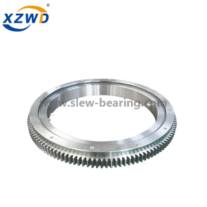 Xuzhou Wanda Slewing Bearing على نطاق واسع منطقة تطبيق صف واحد عبر حلقة المنحنى المتقاطع مع العتاد الخارجي 