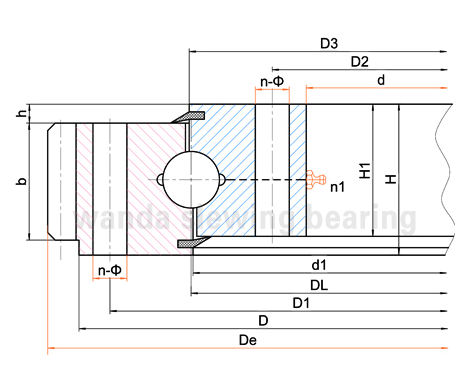 الخارجية والعتاد صف واحد أربع نقاط كروي ميزة الهيكلية